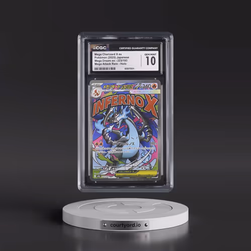 2025 Pokémon M2a-Mega Dream EX #223 Mega Charizard X EX - Holo Mega Attack Rare (CGC 10 GEM MINT)