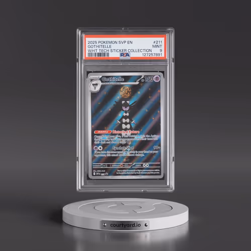 2025 Pokémon Svp EN-SV Black Star Promo #211 Gothitelle - White Flare Tech Sticker Collection (PSA 9