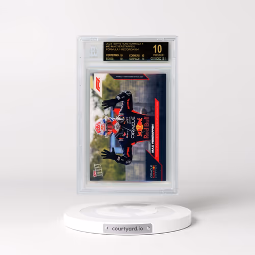 2023 Topps Now Formula 1 #43 Max Verstappen/ Formula 1 Record/4394 (BGS 10 PRISTINE)