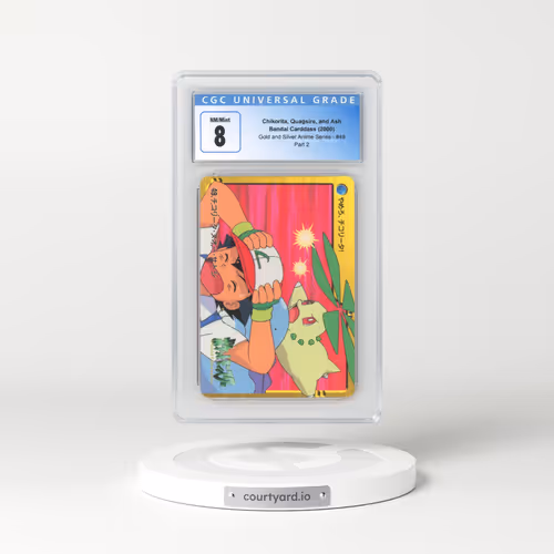 2000 Gold and Silver Anime Series #49 Chikorita, Quagsire, and Ash - Part 2 (CGC 8 NM-MT)