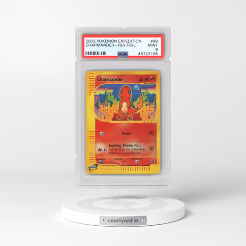 2002 Pokémon Expedition #98 Charmander - Reverse Foil (PSA 9 MINT)