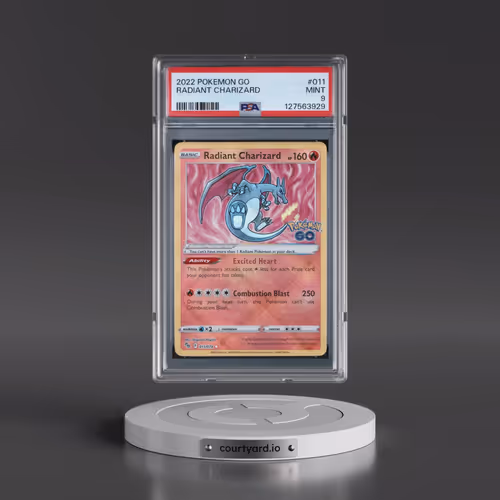 2022 Pokémon Go #011 Radiant Charizard - Holo (PSA 9 MINT)