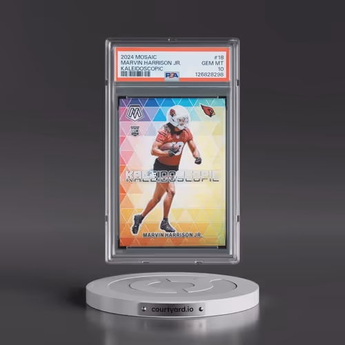 2024 Panini Mosaic Kaleidoscopic #18 Marvin Harrison Jr. (PSA 10 GEM MINT)