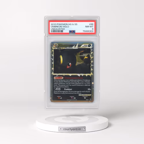 2010 Pokémon Heartgold & Soulsilver Undaunted #86 Umbreon - Holo (PSA 8 NM-MT)