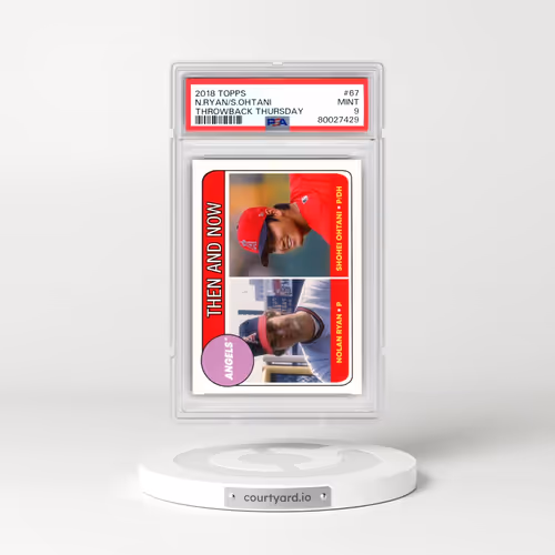 2018 Topps Throwback Thursday #67 Nolan Ryan/Shohei Ohtani (PSA 9 MINT)