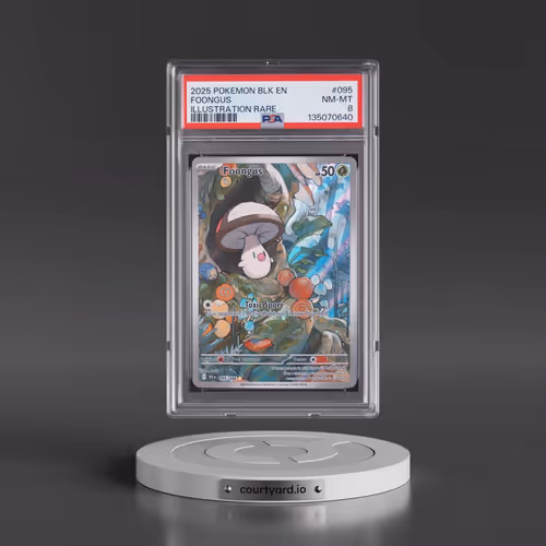 2025 Pokémon Blk EN-Black Bolt #095 Foongus - Illustration Rare (PSA 8 NM-MT)