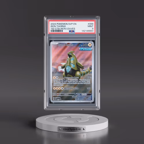 2024 Pokémon Svp EN-SV Black Star Promo #098 Iron Thorns - Temporal Forces Elite Trainer Box-Iron Le