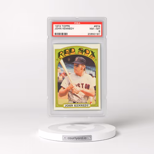 1972 Topps #674 John Kennedy (PSA 8 NM-MT)