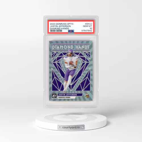 2023 Panini Donruss Optic Diamond Hands #DHJJ Justin Jefferson (PSA 10 GEM MINT)
