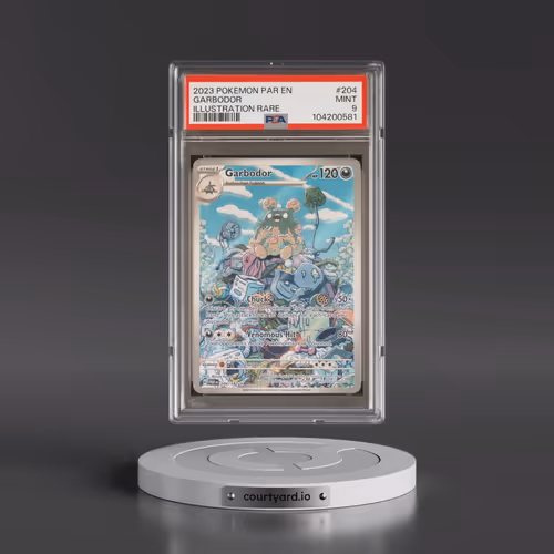 2023 Pokémon Par EN-Paradox Rift #204 Garbodor - Illustration Rare (PSA 9 MINT)
