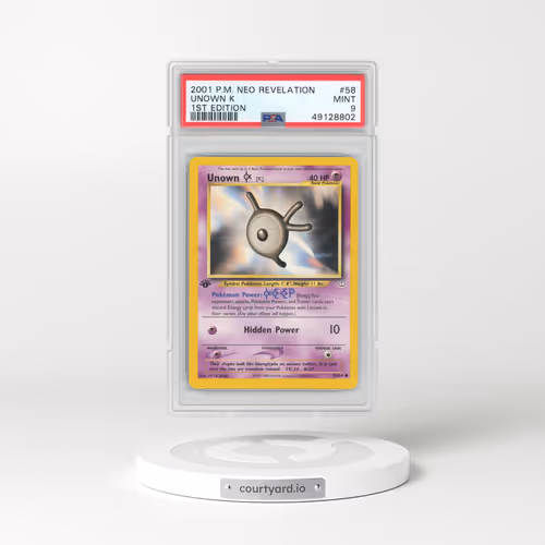 2001 Neo Revelation #58 Unown K - 1st Edition (PSA 9 MINT)