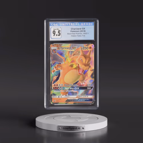 2016 Black Star Promos - Sun & Moon #SM211 Charizard GX - Hidden Fates Tin (Holo) (CGC 10 GEM MINT)
