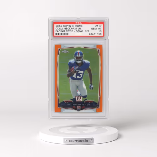 2014 Topps Chrome #117 Odell Beckham Jr. - Facing Forward-Orange Refractor (PSA 10 GEM MINT)