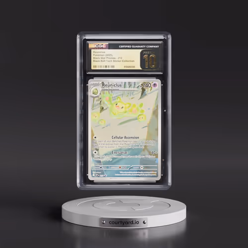 2025 Pokémon Svp EN-SV Black Star Promo #212 Reuniclus - Black Bolt Tech Sticker Collection (CGC 10