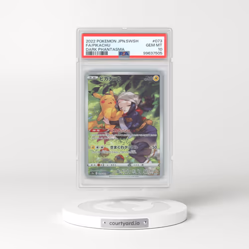 2022 Pokémon Sword & Shield Dark Phantasma #073 Pikachu - Full Art (PSA 10 GEM MINT)