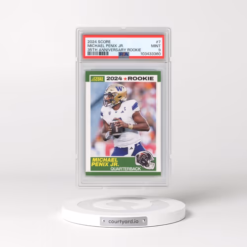 2024 Panini Score 35th Anniversary Rookie #7 Michael Penix Jr. (PSA 9 MINT)
