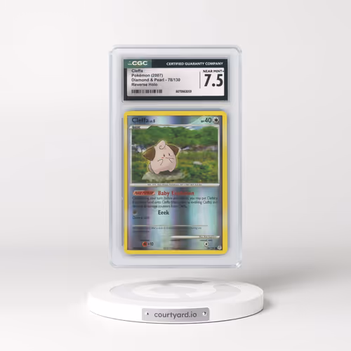 2007 Diamond & Pearl #78/130 Cleffa - Reverse Holo (CGC 7.5 NM+)