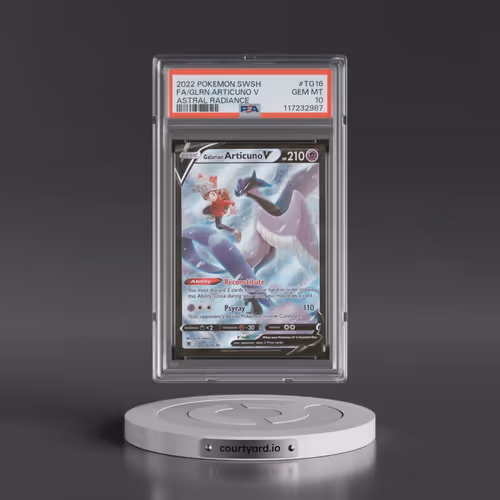 2022 Pokémon Sword & Shield Astral Radiance #TG16 Galarian Articuno V - Holo Full Art (PSA 10 GEM MI