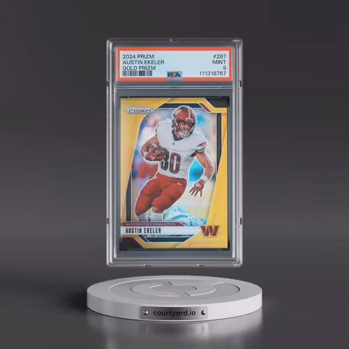 2024 Panini Prizm #287 Austin Ekeler - Gold Prizm (PSA 9 MINT)