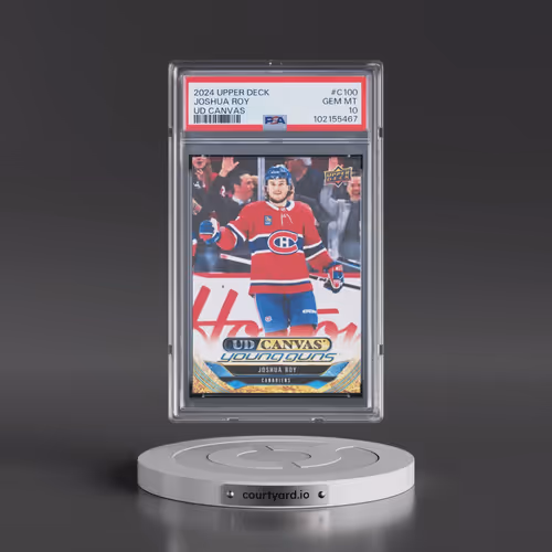 2024 Upper Deck UD Canvas #C100 Joshua Roy (PSA 10 GEM MINT)