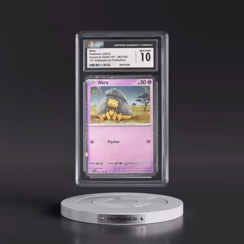 2023 Scarlet & Violet 151 - MEW EN #063/165 Abra - 151 Alakazam ex Collection (Cosmos Holo) (CGC 10