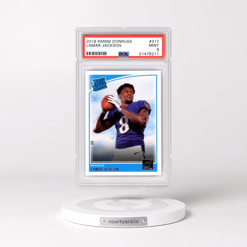 2018 Panini Donruss #317 Lamar Jackson (PSA 9 MINT)