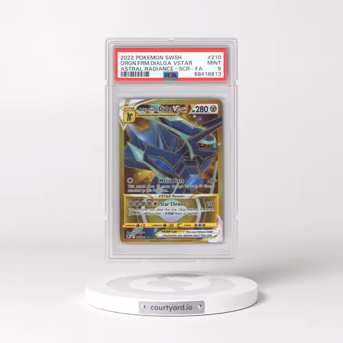 2022 Pokémon Sword & Shield Astral Radiance #210 Origin Forme Dialga Vstar - Full Art Secret (PSA 9
