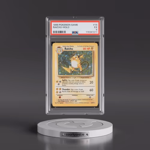 1999 Pokémon Game #14 Raichu - Holo (PSA 5 EX)