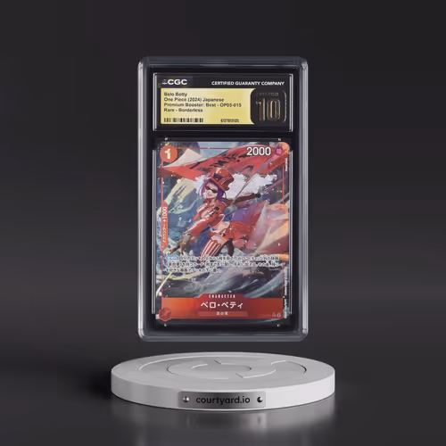 2024 Premium Booster: The Best (PRB-01) - Japanese #OP05-015 Belo Betty - Borderless (CGC 10 PRISTIN
