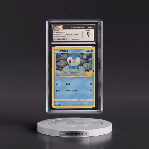 2021 McDonald's Collection 2021 #20/25 Piplup - Confetti Holo (CGC 9 MINT)