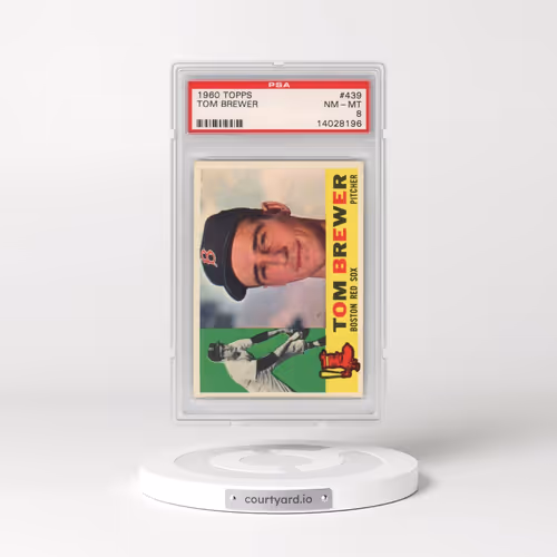 1960 Topps #439 Tom Brewer (PSA 8 NM-MT)