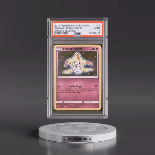 2017 Pokémon Sun & Moon Shining Legends #42 Shining Jirachi - Holo Holo (PSA 9 MINT)