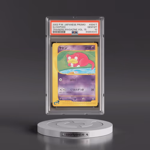 2002 Pokémon Promo Trainers Magazine #004/T Slowpoke - Vol. 15 (PSA 10 GEM MINT)