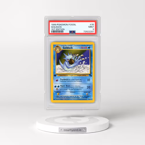 1999 Pokémon Fossil #35 Golduck - 1st Edition (PSA 9 MINT)