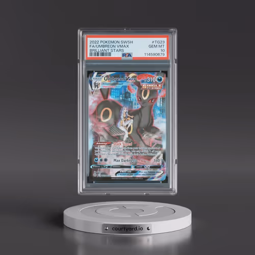 2022 Pokémon Sword & Shield Brilliant Stars #TG23 Umbreon Vmax - Full Art (PSA 10 GEM MINT)
