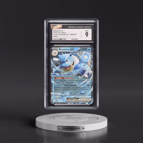 2023 Scarlet & Violet 151 - MEW EN #009/165 Blastoise ex - Holo (CGC 9 MINT)