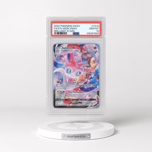 2022 Pokémon Sword & Shield Brilliant Stars #TG15 Sylveon Vmax - Full Art (PSA 10 GEM MINT)