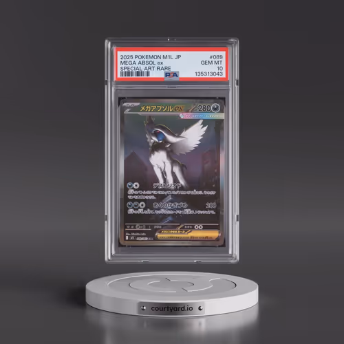 2025 Pokémon M1l-Mega Brave #089 Mega Absol EX - Holo Special Art Rare (PSA 10 GEM MINT)