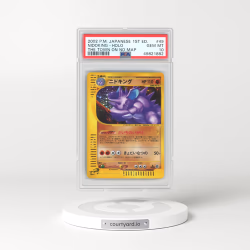 2002 Pokémon the Town on No Map #049 Nidoking - 1st Edition Holo (PSA 10 GEM MINT)