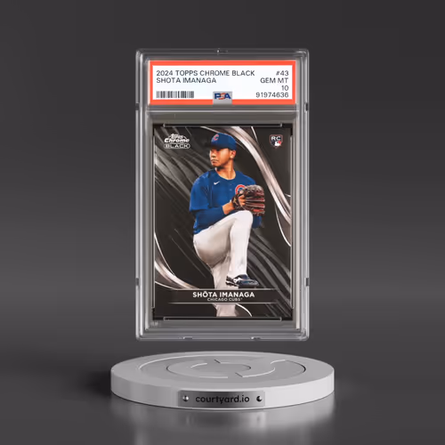 2024 Topps Chrome Black #43 Shota Imanaga (PSA 10 GEM MINT)