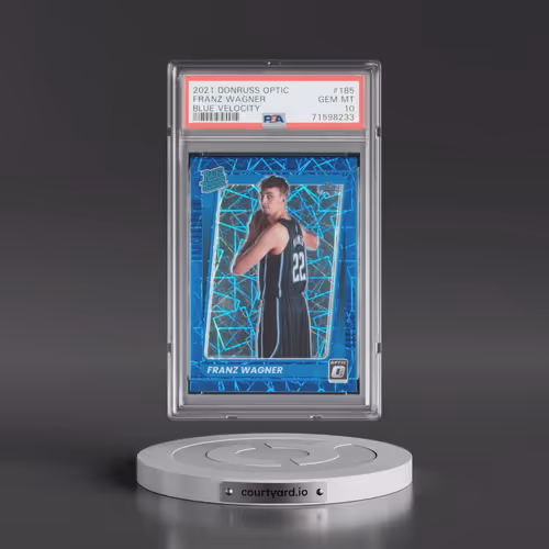2021 Panini Donruss Optic #185 Franz Wagner - Blue Velocity (PSA 10 GEM MINT)