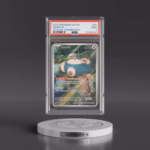 2023 Pokémon Svp EN-SV Black Star Promo #051 Snorlax - 151 Elite Trainer Box (PSA 9 MINT)
