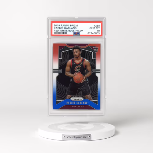 2019 Panini Prizm #288 Darius Garland - Red/White/Blue Prizm (PSA 10 GEM MINT)
