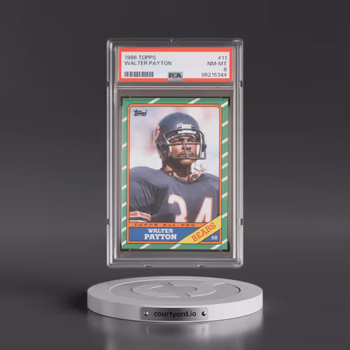 1986 Topps #11 Walter Payton (PSA 8 NM-MT)