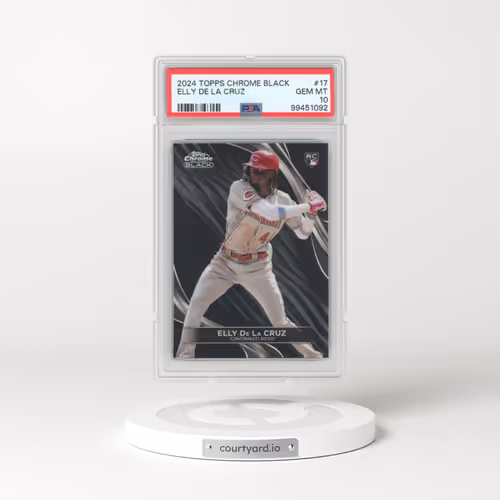 2024 Topps Chrome Black #17 Elly de La Cruz (PSA 10 GEM MINT)