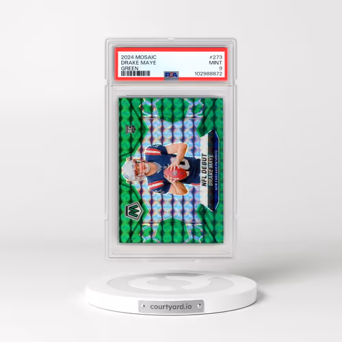 2024 Panini Mosaic #273 Drake Maye - Green (PSA 9 MINT)