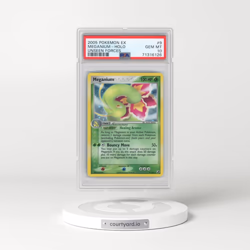 2005 Pokémon EX Unseen Forces #9 Meganium - Holo (PSA 10 GEM MINT)