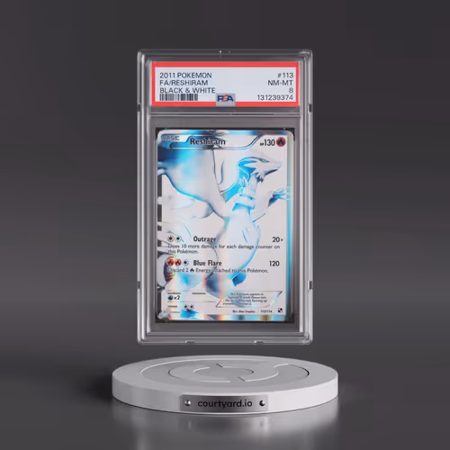 2011 Pokémon Black & White #113 Reshiram - Full Art (PSA 8 NM-MT)