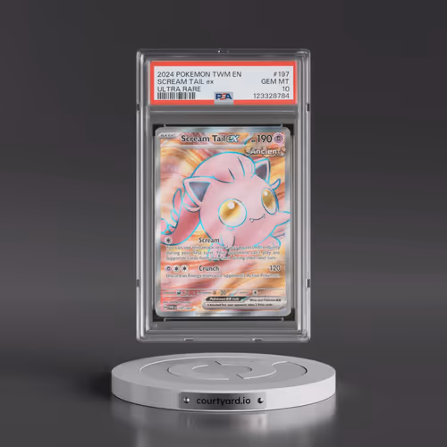 2024 Pokémon Twm EN-Twilight Masquerade #197 Scream Tail EX - Holo Ultra Rare (PSA 10 GEM MINT)