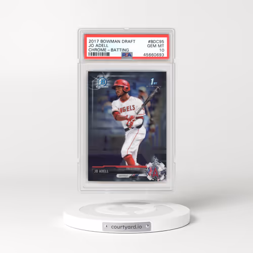 2017 Bowman Draft #BDC95 Jo Adell - Chrome-Batting (PSA 10 GEM MINT)